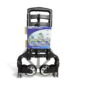 Collapsible Folding Hand Truck Trolley - Black